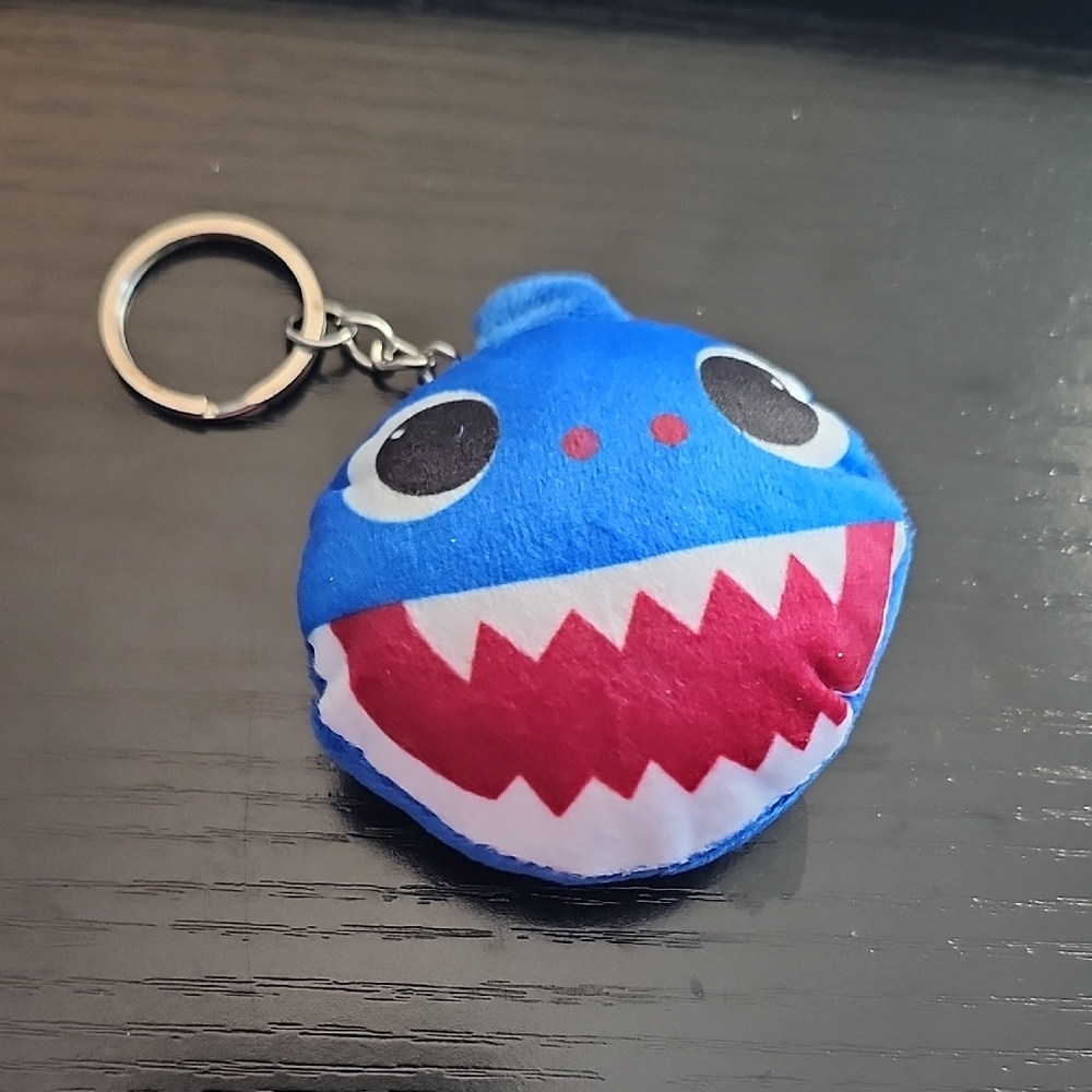 Blue Baby Shark Keychain